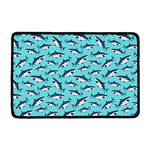 Angry Shark Pattern Print Kitchen Mat