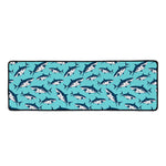 Angry Shark Pattern Print Long Kitchen Mat