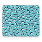 Angry Shark Pattern Print Mouse Pad
