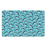 Angry Shark Pattern Print Polyester Doormat