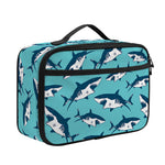 Angry Shark Pattern Print Portable Lunch Bag
