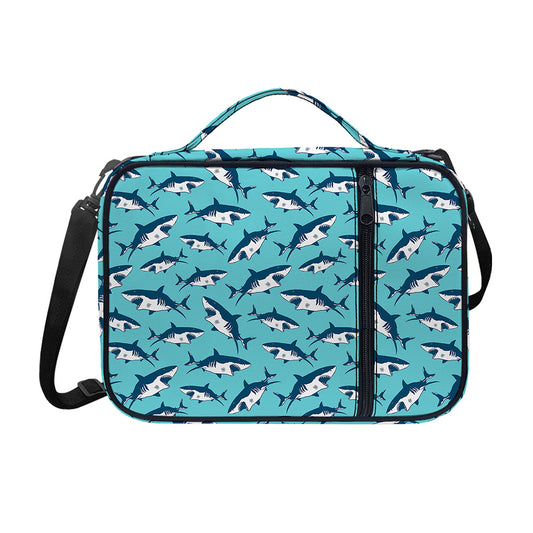 Angry Shark Pattern Print Shoulder Strap Bible Bag