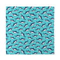 Angry Shark Pattern Print Silk Bandana