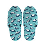 Angry Shark Pattern Print Slippers
