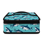 Angry Shark Pattern Print Small Lunch Bag