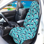 Angry Shark Pattern Print Waterproof Car Seat Cover