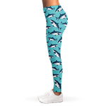 Angry Shark Pattern Print Women's Leggings