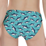 Angry Shark Pattern Print Women's Panties