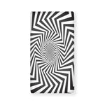 Angular Swirl Motion Illusion Print Baby Crib Sheet