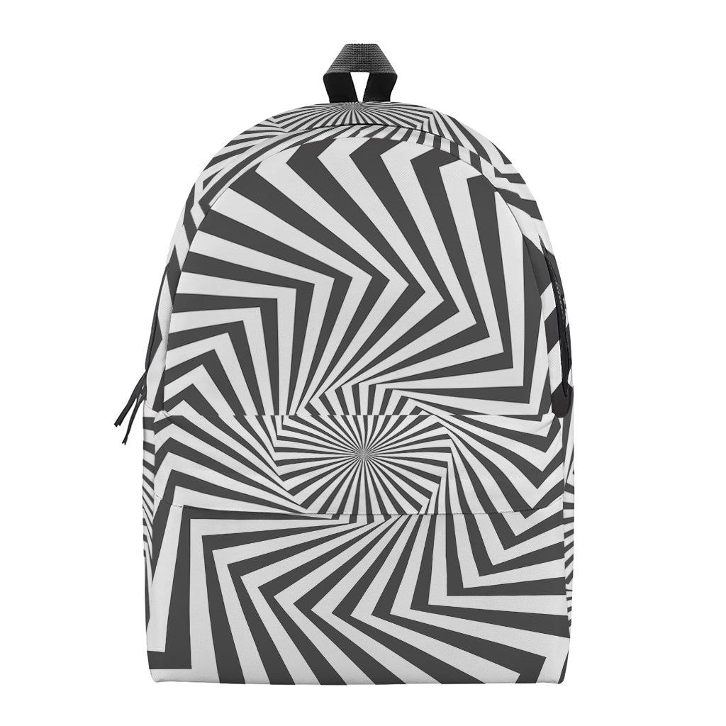 Angular Swirl Motion Illusion Print Backpack