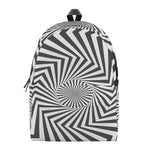 Angular Swirl Motion Illusion Print Backpack