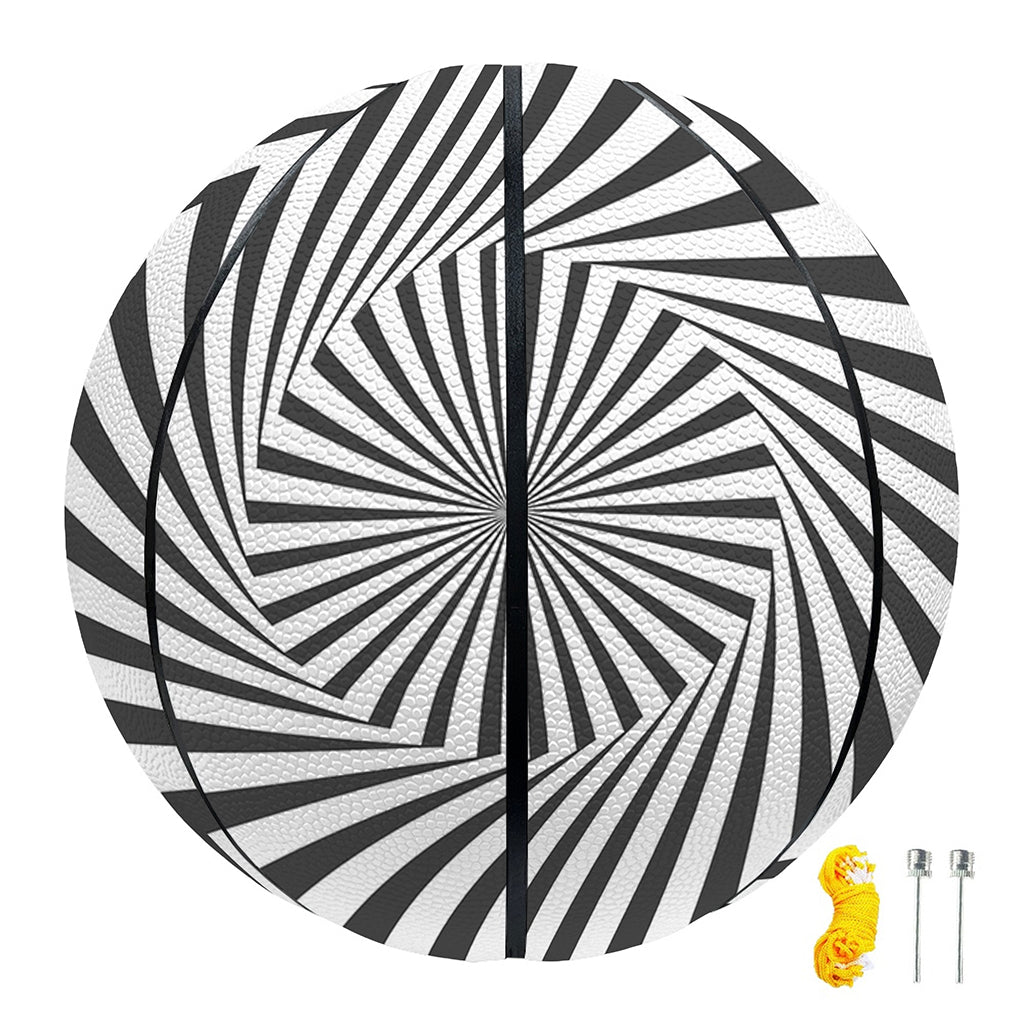 Angular Swirl Motion Illusion Print Basketball