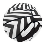 Angular Swirl Motion Illusion Print Basketball