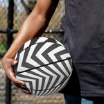 Angular Swirl Motion Illusion Print Basketball