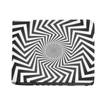Angular Swirl Motion Illusion Print Bifold Wallet