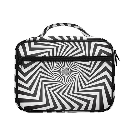 Angular Swirl Motion Illusion Print Briefcase Bible Bag