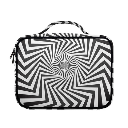 Angular Swirl Motion Illusion Print Briefcase Bible Bag