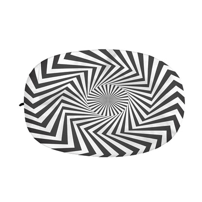 Angular Swirl Motion Illusion Print Car Side Mirror Covers