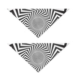 Angular Swirl Motion Illusion Print Dog Bandana