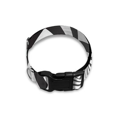 Angular Swirl Motion Illusion Print Dog Collar