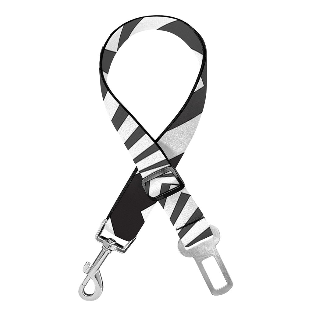 Angular Swirl Motion Illusion Print Dog Seat Belt