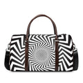 Angular Swirl Motion Illusion Print Duffel Bag