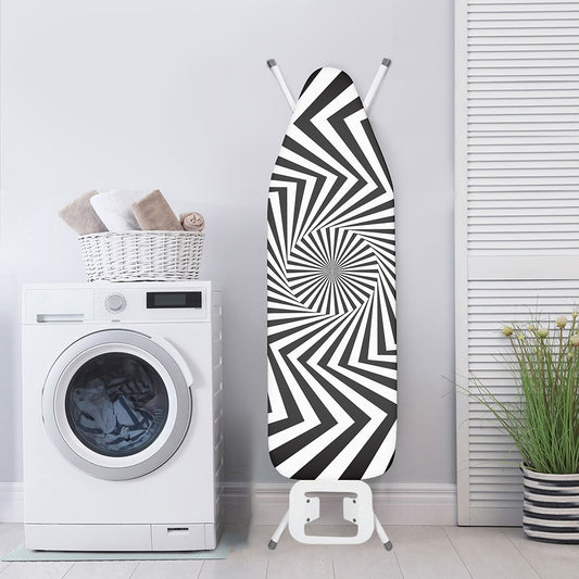 Angular Swirl Motion Illusion Print Ironing Board Cover