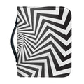Angular Swirl Motion Illusion Print Leather Bible Cover