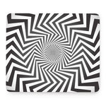 Angular Swirl Motion Illusion Print Mouse Pad