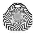 Angular Swirl Motion Illusion Print Neoprene Lunch Bag