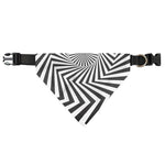 Angular Swirl Motion Illusion Print Over The Collar Dog Bandana