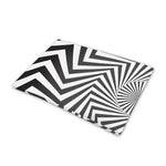 Angular Swirl Motion Illusion Print Pet Cooling Mat Cover