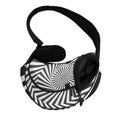 Angular Swirl Motion Illusion Print Pet Sling Carrier