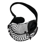 Angular Swirl Motion Illusion Print Pet Sling Carrier