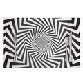 Angular Swirl Motion Illusion Print Placemat