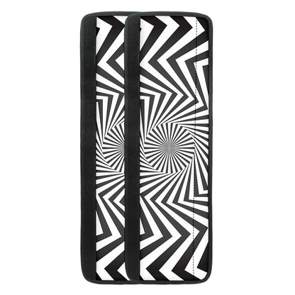 Angular Swirl Motion Illusion Print Refrigerator Handle Covers