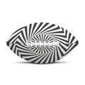 Angular Swirl Motion Illusion Print Rugby Ball