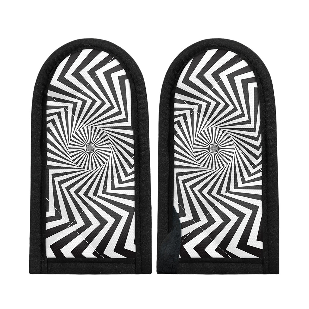 Angular Swirl Motion Illusion Print Skillet Handle Cover