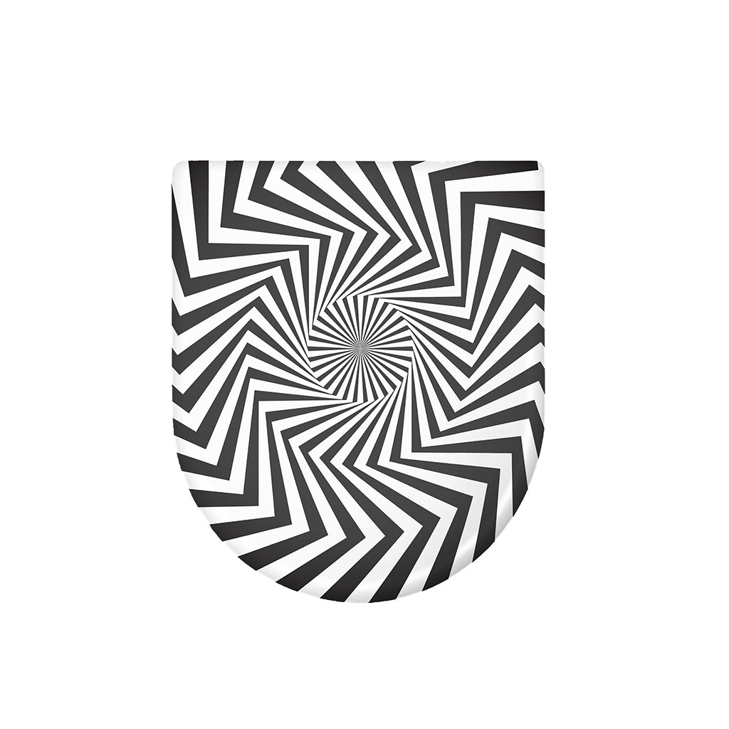Angular Swirl Motion Illusion Print Toilet Lid Cover