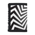 Angular Swirl Motion Illusion Print Trifold Wallet