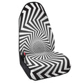 Angular Swirl Motion Illusion Print Waterproof Car Seat Cover