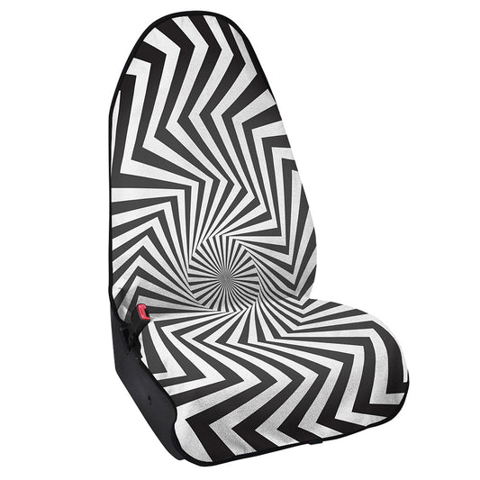 Angular Swirl Motion Illusion Print Waterproof Car Seat Cover
