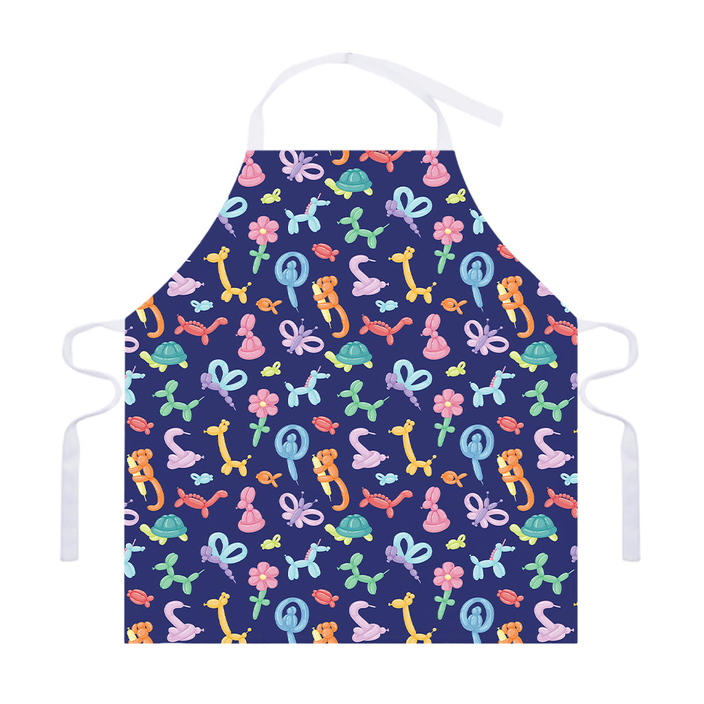 Animal Balloon Pattern Print Adjustable Apron