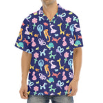Animal Balloon Pattern Print Aloha Shirt
