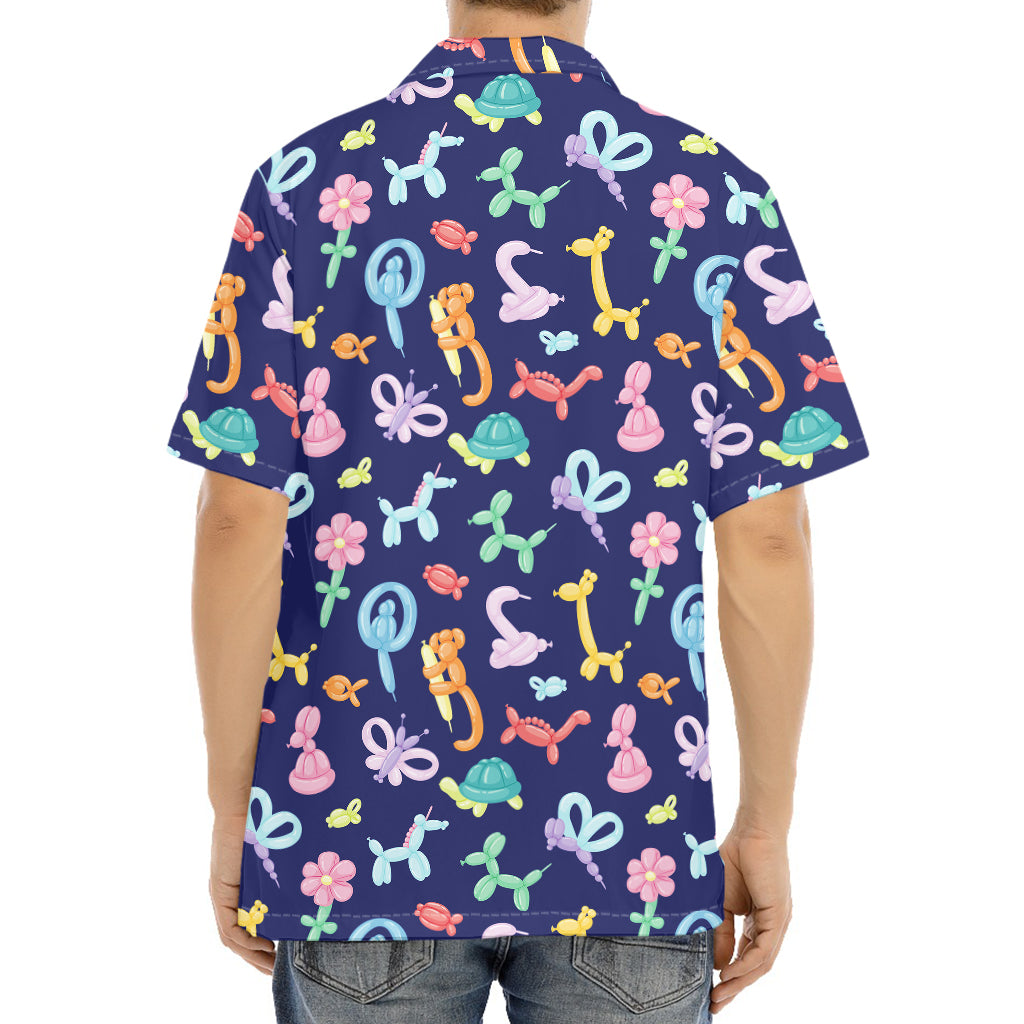 Animal Balloon Pattern Print Aloha Shirt