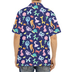 Animal Balloon Pattern Print Aloha Shirt