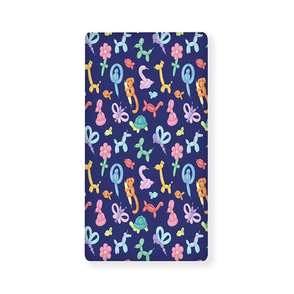 Animal Balloon Pattern Print Baby Crib Sheet