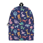Animal Balloon Pattern Print Backpack