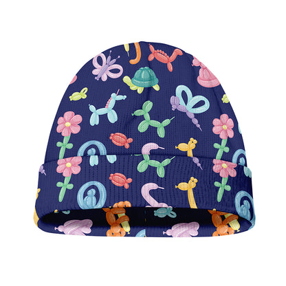 Animal Balloon Pattern Print Beanie
