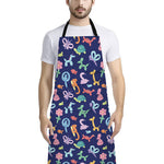Animal Balloon Pattern Print Bib Apron With Pocket